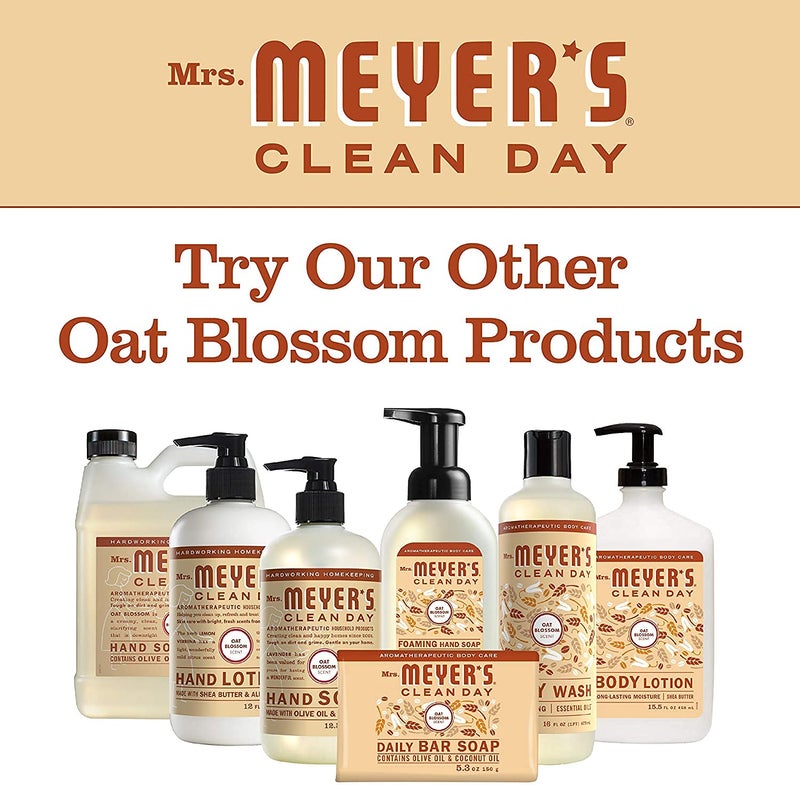 MRS. MEYER'S CLEAN DAY Hand Soap, Made with Essential Oils, Biodegradable Formula, Oat Blossom, 12.5 fl. oz - Image 5